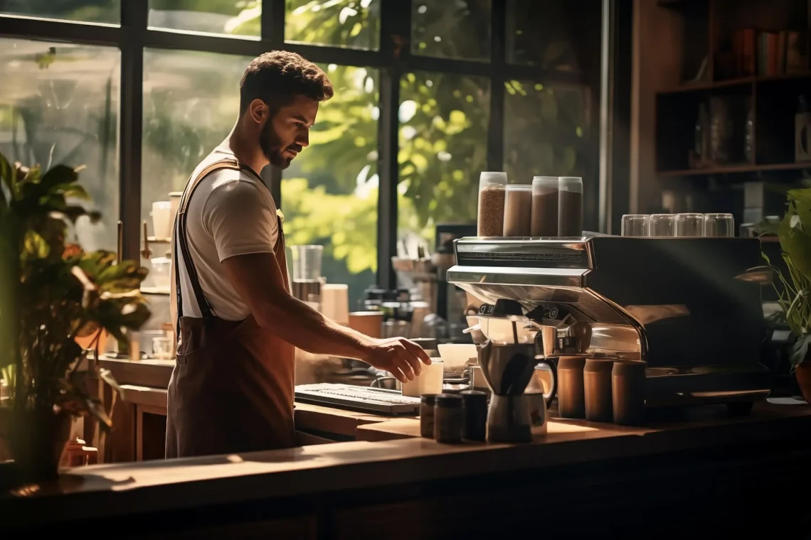 barista budapesten kávét főz